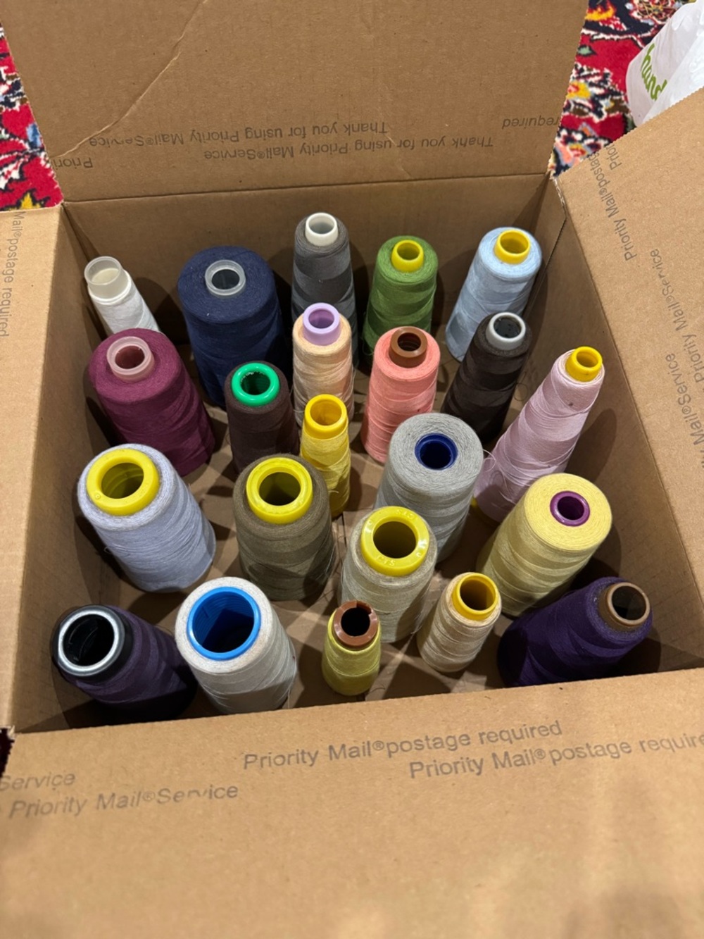 Assorted Sewing Thread Cone Lot - Multi Color